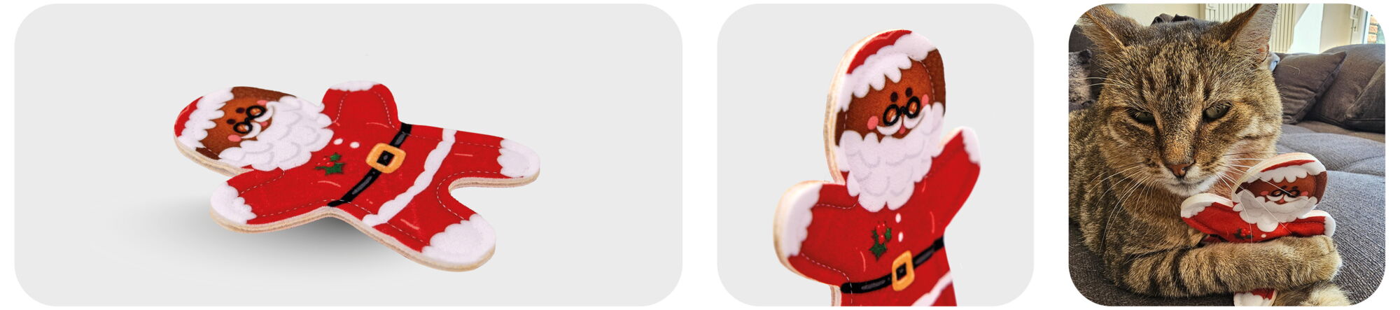 Banner 4cats X-Mas ginger bread santa claus